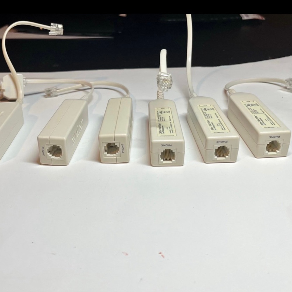 (Bundle) 2WIRE DSL FILTER FOR 2-LINE PHONES (6) (NEVER USED)